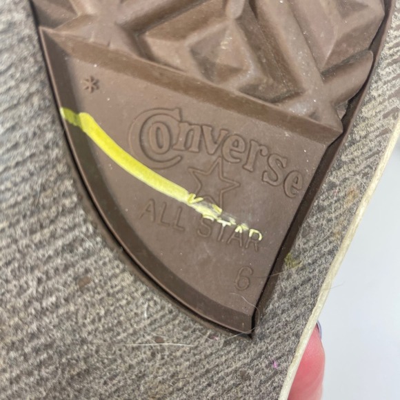 Converse Chuck Norris All Star White Red Low Pro Canvas Tie Shoes Size 6 - Picture 5 of 9